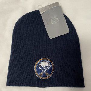Buffalo Sabers Skull Cap Dark Blue Embroidered Team Logo